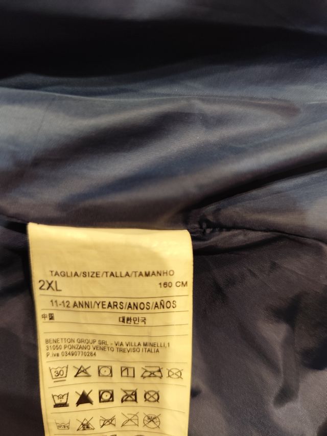 Cazadora acolchada brillante Benetton 