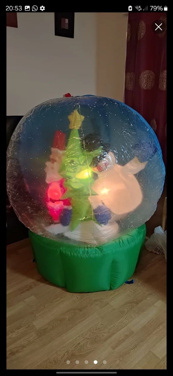 Inchable de Navidad, decoración