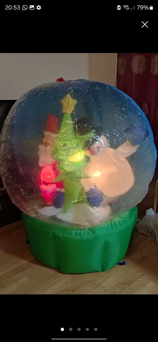 Inchable de Navidad, decoración