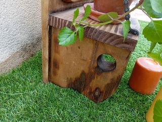 Perchero rústico colgador estanteria