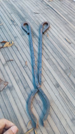 UTENSILIOS DE CHIMENEA EN FORJA