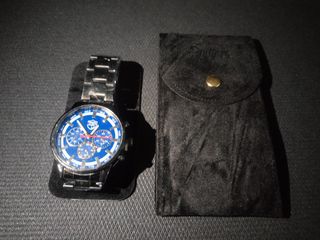 Reloj inox color negro hombre