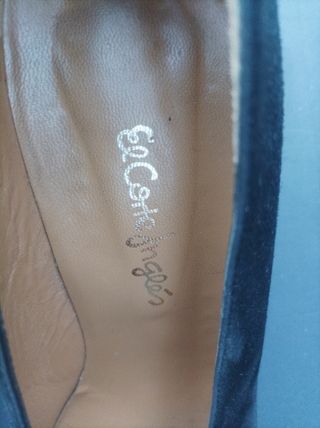 Zapatos salón ante negros 39