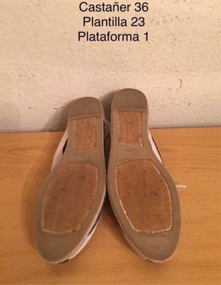 CASTAÑER - bambas tela lona mujer 36