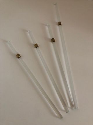 4 barritas cristal adorno