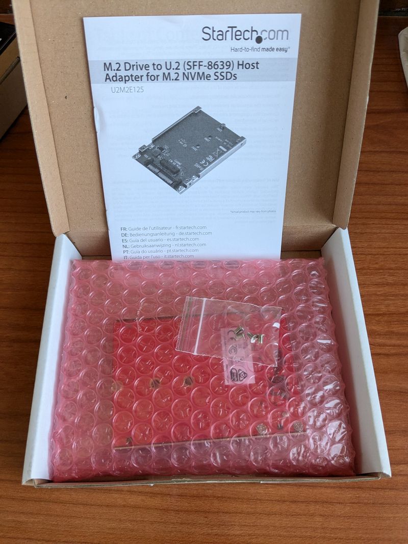 Adaptador M.2 a U.2 SFF8639 para SSD NVMe M.2 afbeelding 2