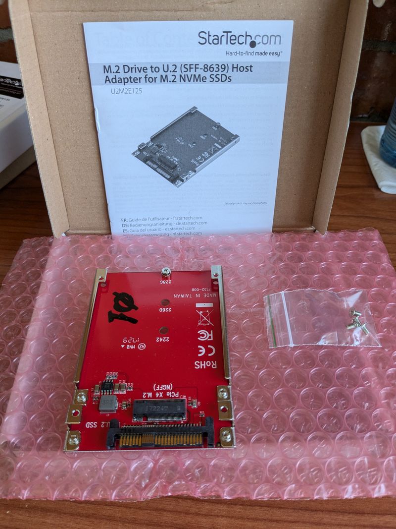 Adaptador M.2 a U.2 SFF8639 para SSD NVMe M.2 afbeelding 3
