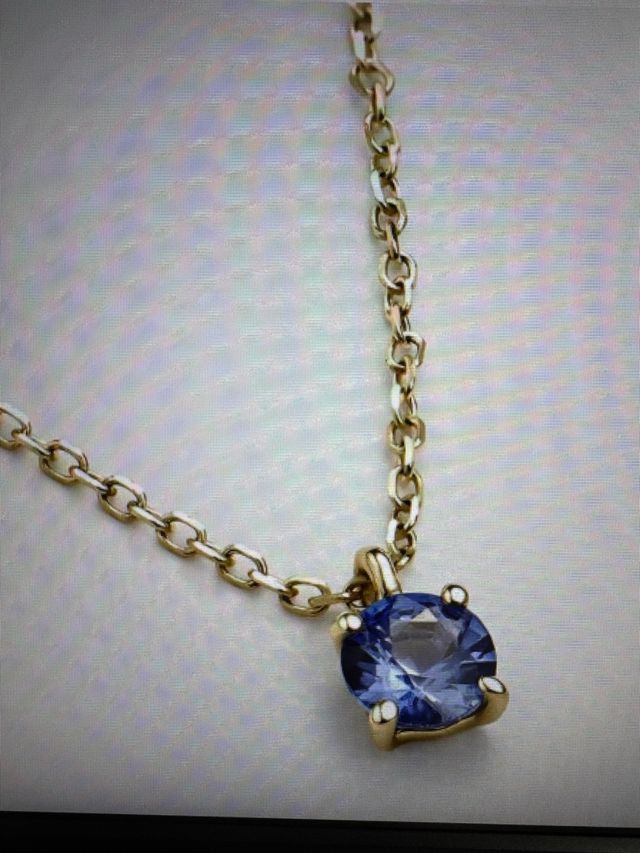 Colgante zafiro oro Aristocrazy