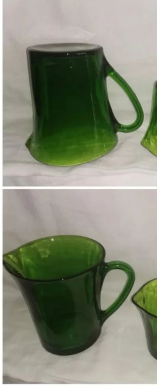 22€ c/u. Jarras grandes Duralex verde