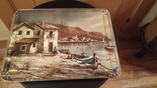 Bandeja del pintor Nadal años 60
