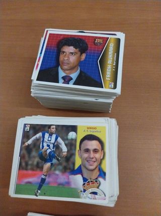 Lote  de más de 600 cromos antiguos liga este