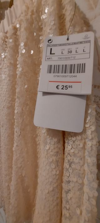 Falda lentejuelas Zara