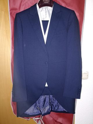 Chaqué Hombre Azul Marino