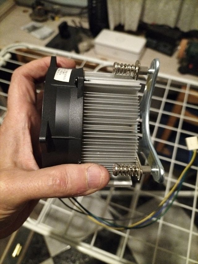 Disipador procesador ordenador.