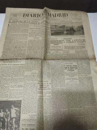 9 PERIÓDICOS DIARIO DE MADRID AÑO 1934
