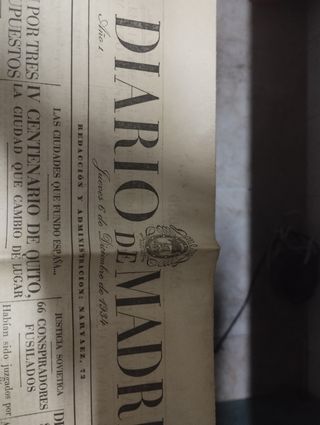 9 PERIÓDICOS DIARIO DE MADRID AÑO 1934