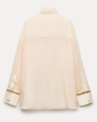 Blusa combinada lentejuelas