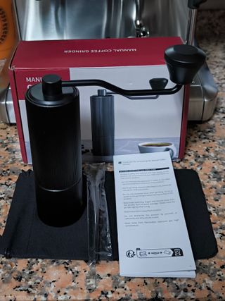 Moinho de café manual em aço inoxidável