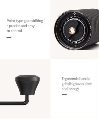 Moinho de café manual em aço inoxidável