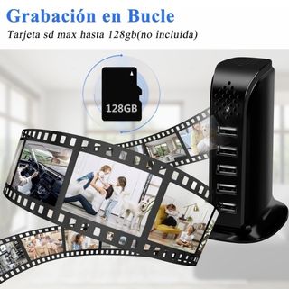 Camara espia cargador usb wifi 2.4 y 5 g