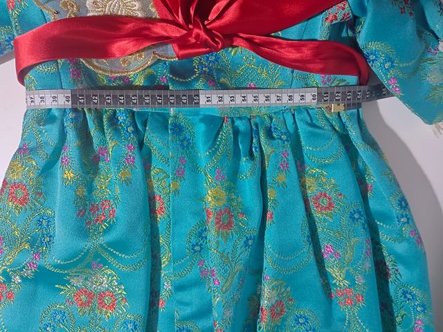 Traje fallera bebé azul