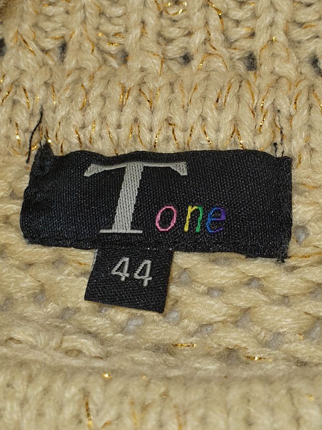 Gersey punto con hilo dorado Tone.