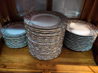 Vajilla antigua Bidasoa oro