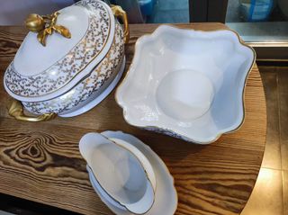 Vajilla antigua Bidasoa oro