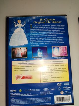 DVDs de películas infantiles, 4,5 € llevas los dos