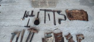 Lote herramientas antiguas de carpintero