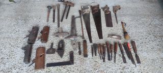 Lote herramientas antiguas de carpintero