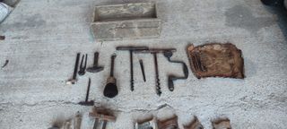 Lote herramientas antiguas de carpintero