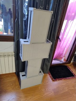 Estante de cajas
