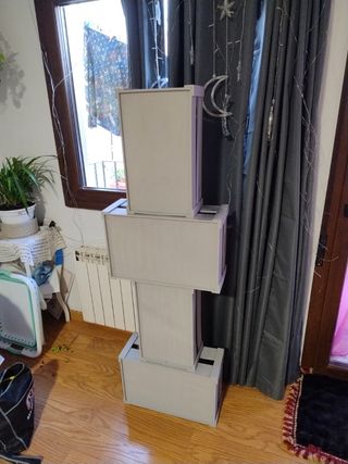 Estante de cajas