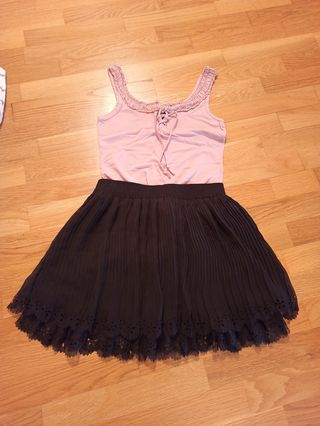Conjunto falda stradivarius + camiseta t