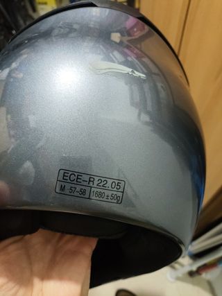 Casco de moto, con repuestos