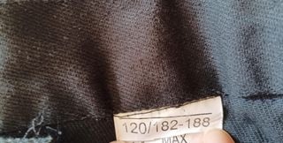 PANTALON DE TRABAJO NEGRO Y ROJO