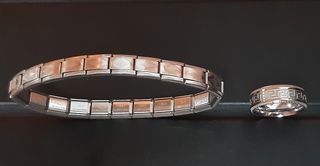 Anillo y pulsera acero