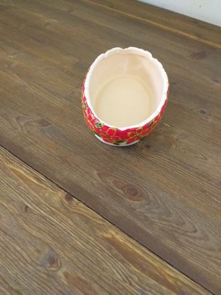 Piattino in ceramica vintage con motivi natalizi 