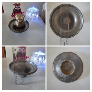 Piattino decorativo Antico Natale ceramica vintage