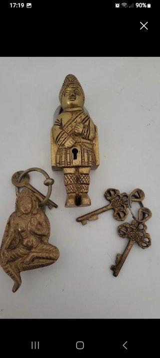 Candados británicos bronce  antiguo