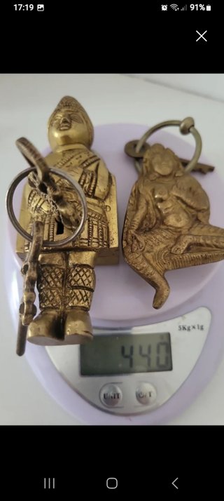 Candados británicos bronce  antiguo