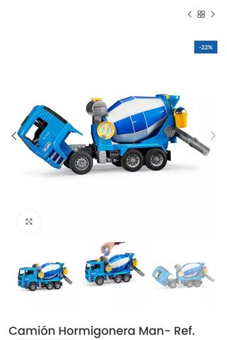 Camión hormigonera juguete