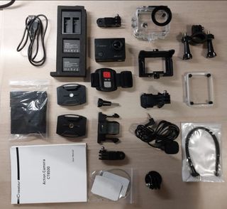 Cámara deportes con accesorios