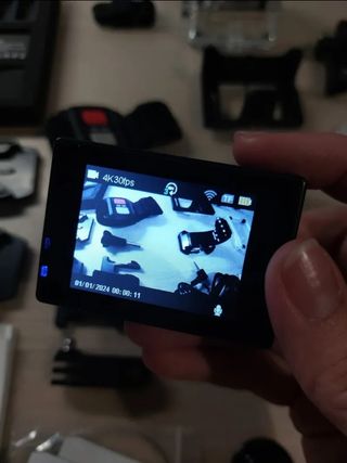 Cámara deportes con accesorios