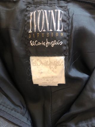 Pantalon cuero vintage negro