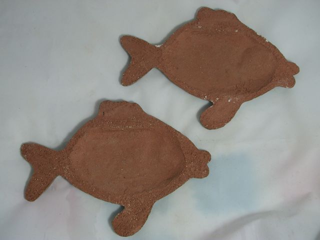 Pesce decorativo in ceramica