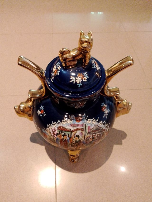 JARRON DINASTIA CHINO DE PORCELANA