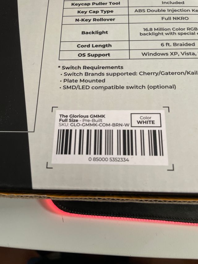 Glorious GMMK Teclado Gaming RGB