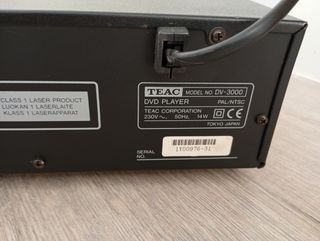 Reproductor de CD Y DVD TEAC DV-3000